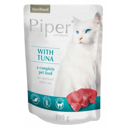 Piper Sterilised Tunų – drėgno kačių ėdalo – 100 g