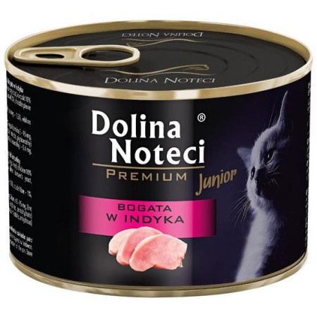 DOLINA NOTECI Premium Rich in Turkey - šlapias kačių maistas - 185 g
