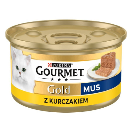 Purina Nestle Gourmet Gold - lašiša ir vištiena - 85 g drėgno kačių ėdalo