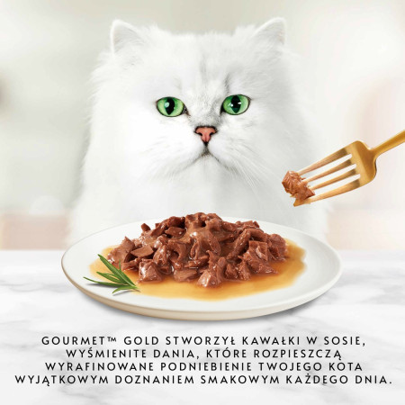 Purina GOURMET GOLD Gabaliukai padaže Mix 4 Skoniai - šlapias kačių maistas - 96x85g