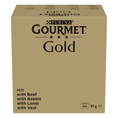 PURINA GOURMET GOLD Mousse Mix 4 Skoniai - šlapias kačių maistas - 96x85g
