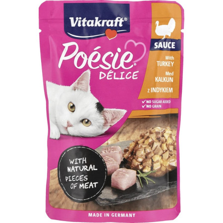 VITAKRAFT POESIE DELICE kalakutiena - drėgnas ėdalas katėms - 85 g