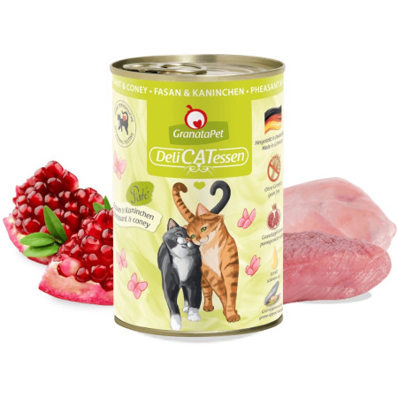 GRANATAPET DeliCATessen Fazanas ir triušis - šlapias kačių maistas - 400g