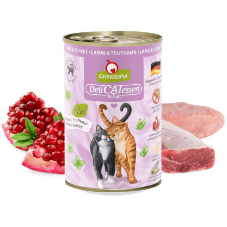 GRANATAPET DeliCATessen Avienos ir kalakutienos šlapias kačių maistas - 400g