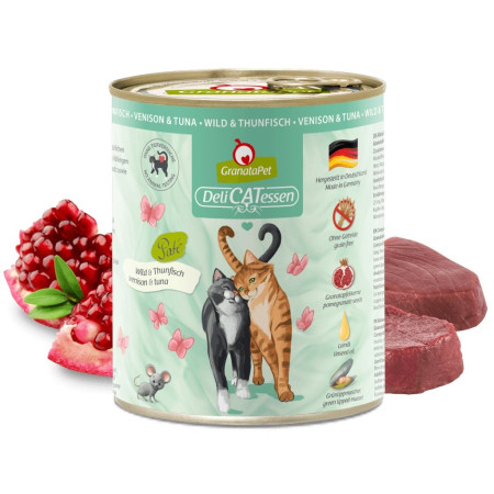 GRANATAPET DeliCATessen Elnių ir tuno - šlapias kačių maistas - 800g