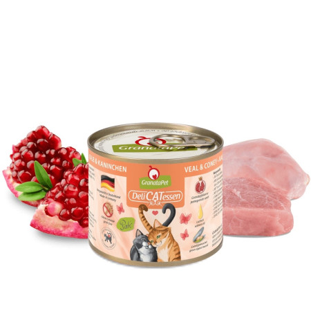 Granatapet DeliCATessen Veršiena ir triušis - šlapias kačių maistas - 200g