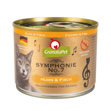 GRANATAPET Symphonie No.7 Vištiena ir žuvis - šlapias kačių maistas - 200g