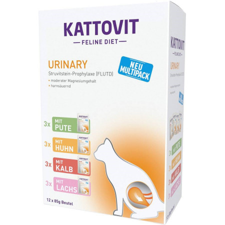 KATTOVIT Feline Diet Urinary - šlapias kačių maistas - 12 x 85g