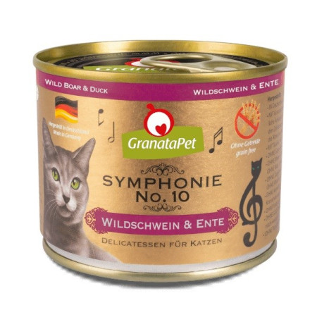 GRANATAPET Symphonie No.10 Šerniena ir antis - šlapias kačių maistas - 200g