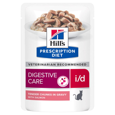Hill's Prescription Diet Digestive Care i/d Feline su lašiša - šlapias kačių maistas - 85g