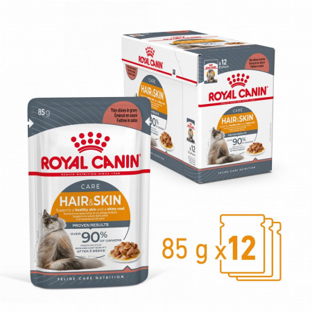 ROYAL CANIN Hair & Skin Care - šlapias kačių maistas - 12x85g