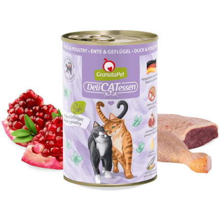 GRANATAPET DeliCATessen Antis ir paukštiena - šlapias kačių maistas - 400g