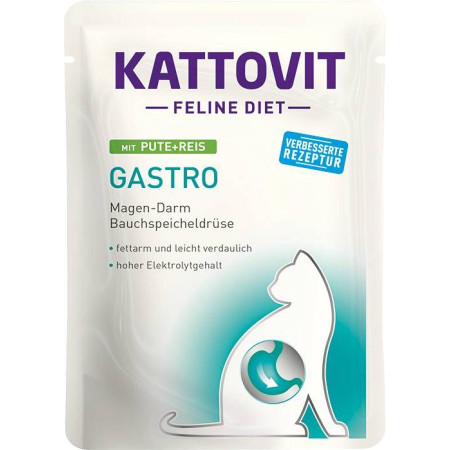 KATTOVIT Feline Diet Gastro - šlapias kačių maistas - 12 x 85g