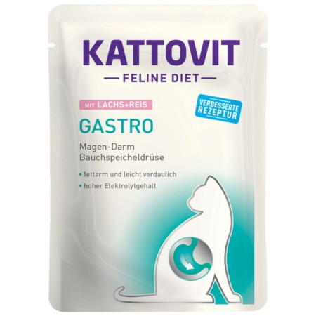 KATTOVIT Feline Diet Gastro - šlapias kačių maistas - 12 x 85g