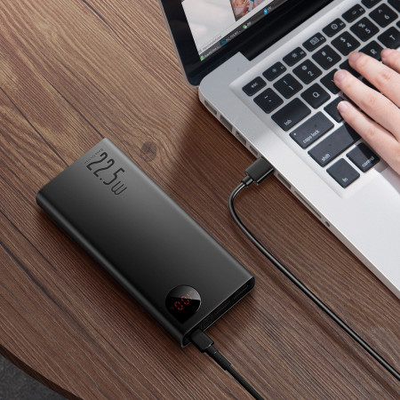 Išorinė baterija Power Bank Baseus Adaman 22.5W 20000mAh juoda