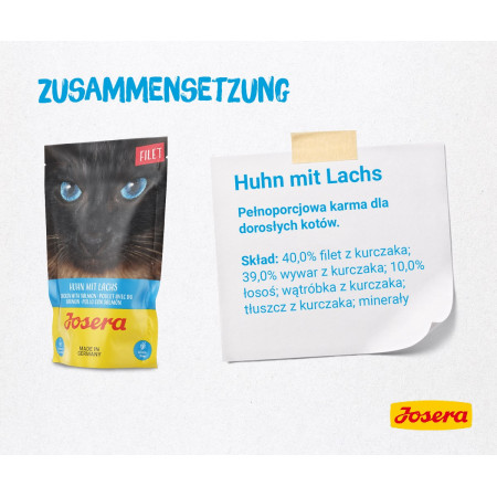 JOSERA Multipack - vištiena, antis, lašiša - 6x70 g