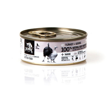 3COTY Kalakutiena su žąsimi - šlapias kačių maistas - 80g