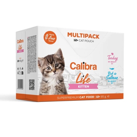 CALIBRA Cat Life pakuotės Katinams Multipack - šlapias kačių maistas - 12x85g