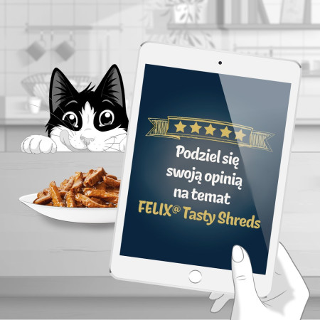 FELIX Tasty Shreds su lašiša ir tunu - 4x80g