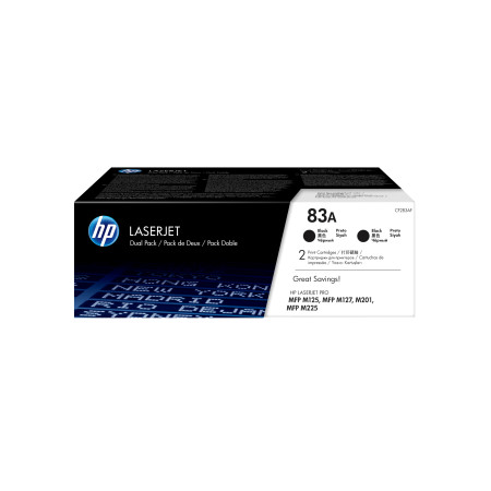 HP 83A 2-vnt. Juodas Originalus LaserJet Tonerio Kasetės