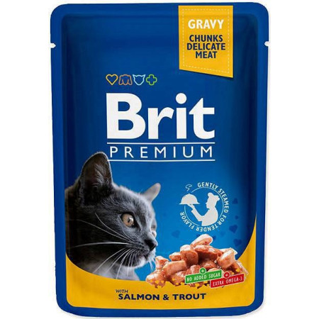 BRIT Cat Pouches Family Plate - drėgno kačių ėdalo - 12 x 100g