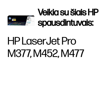 HP 410A Juodas Originalus LaserJet Tonerio Kasetė