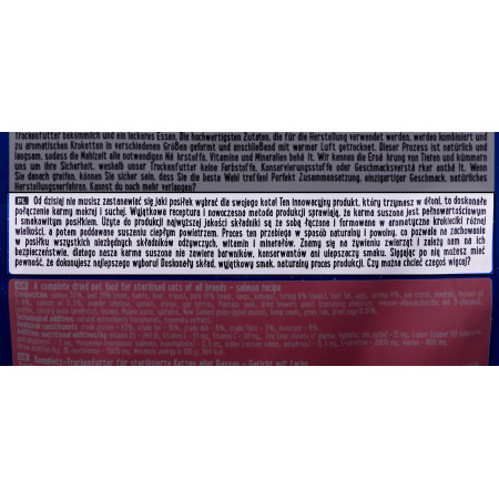 DOLINA NOTECI Superfood Sterilised Cat Lašiša - džiovintas kačių ėdalas 1 kg