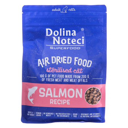 DOLINA NOTECI Superfood Sterilised Cat Lašiša - džiovintas kačių ėdalas 1 kg