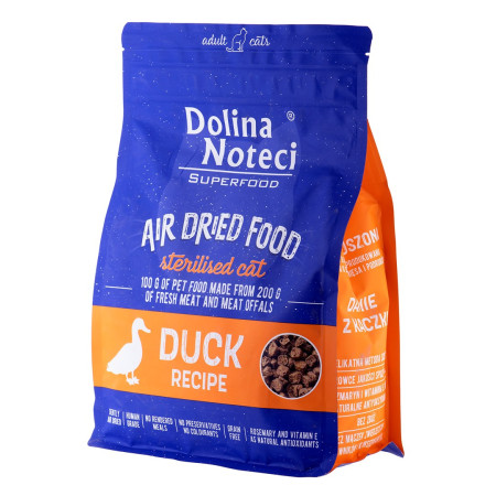 DOLINA NOTECI Superfood Sterilised Cat Antis - džiovintas kačių ėdalas 1 kg