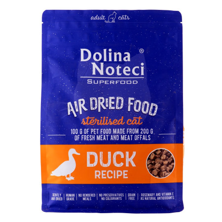 DOLINA NOTECI Superfood Sterilised Cat Antis - džiovintas kačių ėdalas 1 kg