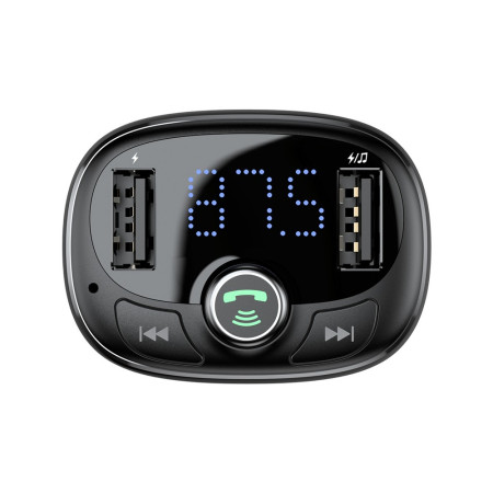 Baseus S-09 FM Transmiteris Bluetooth - Juodas