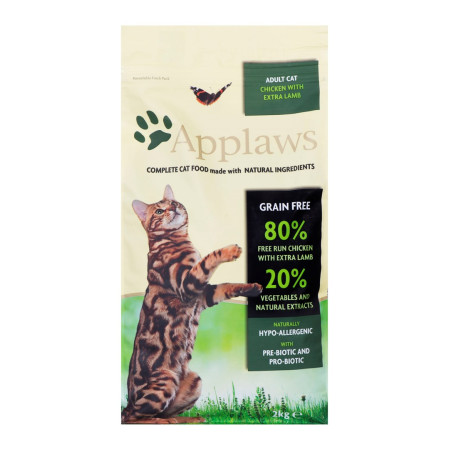 Applaws Chicken with Lamb sausas kačių maistas 2 kg