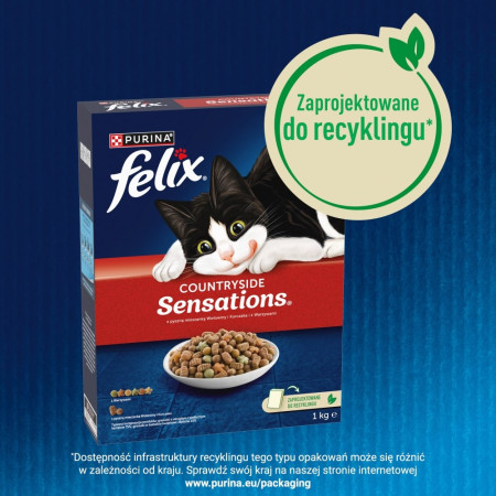 PURINA Felix Countryside Sensations - sausas kačių maistas - 1 kg