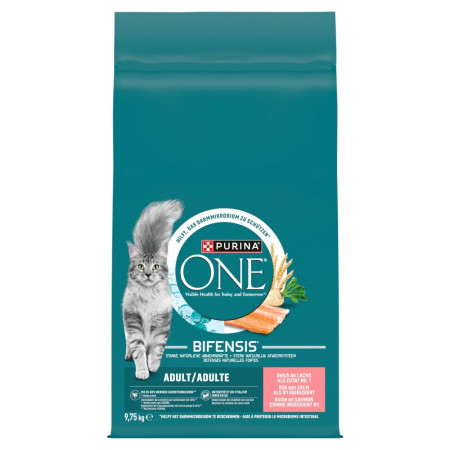 PURINA One Adult Salmon - sausas kačių maistas - 9,75kg