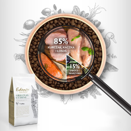 EDEN Original Cousine - sausas kačių maistas - 10 kg