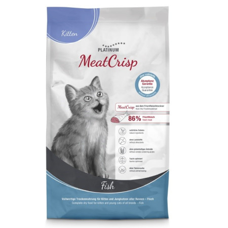 PLATINUM MeatCrisp Kitten Fish - sausas kačių maistas - 1,5kg