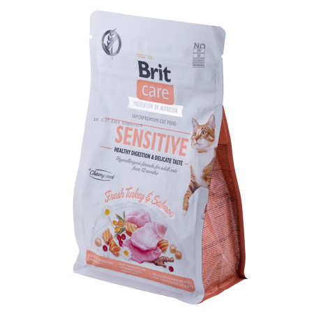 BRIT Care Grain-Free Sensitive Kalakutiena ir Žuvis - sausas kačių maistas - 400 g
