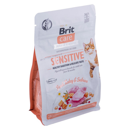 BRIT Care Grain-Free Sensitive Kalakutiena ir Žuvis - sausas kačių maistas - 400 g