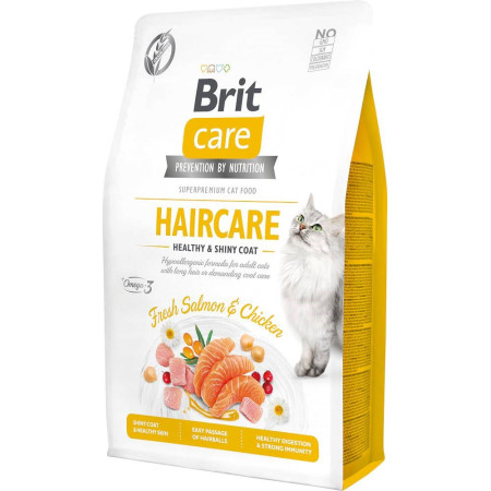BRIT Care Cat Grain-Free Haircare - sausas kačių maistas - 2 kg