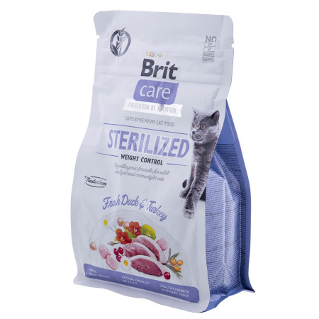 BRIT Care Beiglutenis Sterilizuotas Svorio Kontrolė - sausas kačių maistas - 400 g