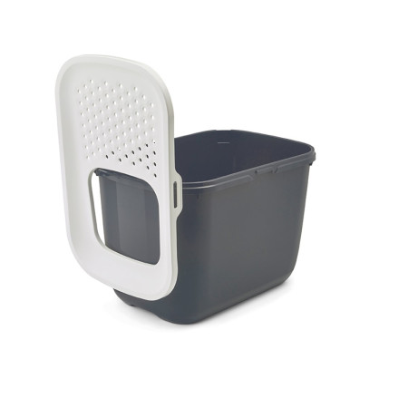 SAVIC HOP Antracitas su Balta Dangčiu – Kačių Tualetas