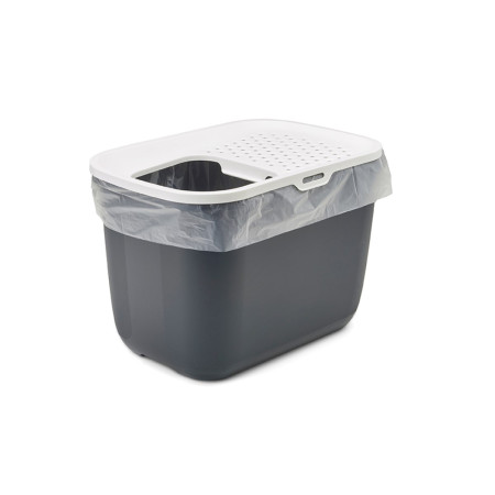 SAVIC HOP Antracitas su Balta Dangčiu – Kačių Tualetas