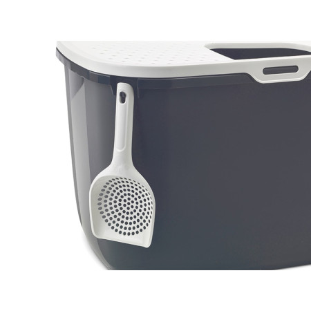 SAVIC HOP Antracitas su Balta Dangčiu – Kačių Tualetas