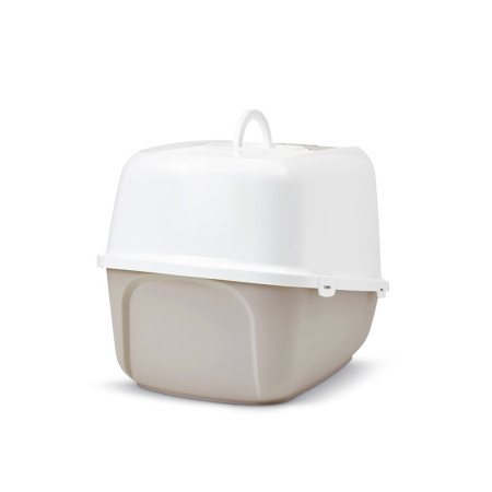 SAVIC Nestor Jumbo Balta - uždara kačių dėžė - 66,5x48,5x46,5 cm