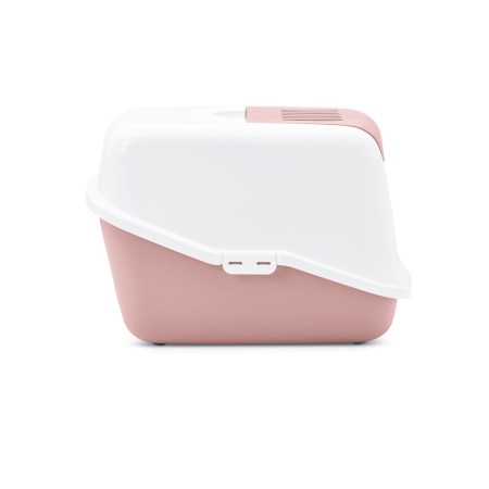 SAVIC Nestor Uždara kačių tualetas - Balta-Rožinė - 56x39x38,5 cm