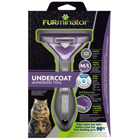 FURminator - furminator ilgaplaukėms katėms - M/L