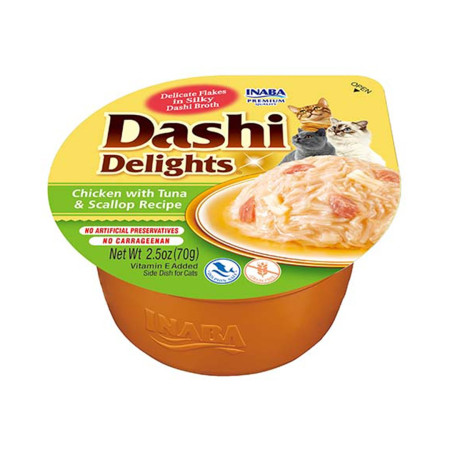INABA Dashi Delights vištienos, tuno ir šukučių sultinys - 70g