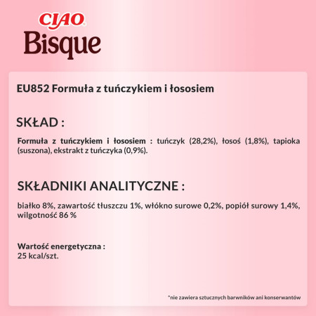 INABA Ciao Bisque tunas su lašiša - skanėstas katėms - 40g