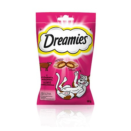 Dreamies Suaugusių Kačių Maistas su Jautiena - 60g
