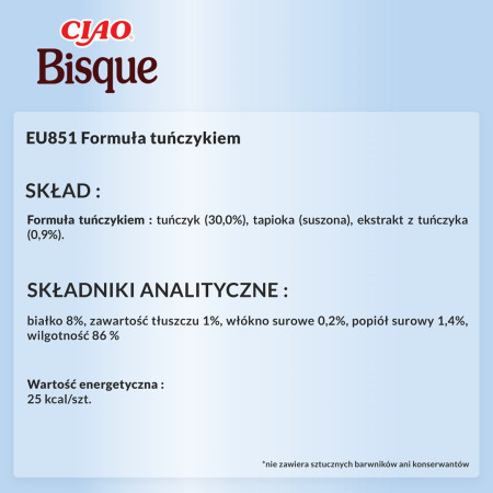 INABA Ciao Bisque Tunų - skanėstas katėms - 40g